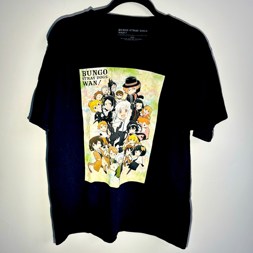 Bungo Stray Dog Wan! Kadokawa Anime Graphic T-Shirt - Men’s Large‎